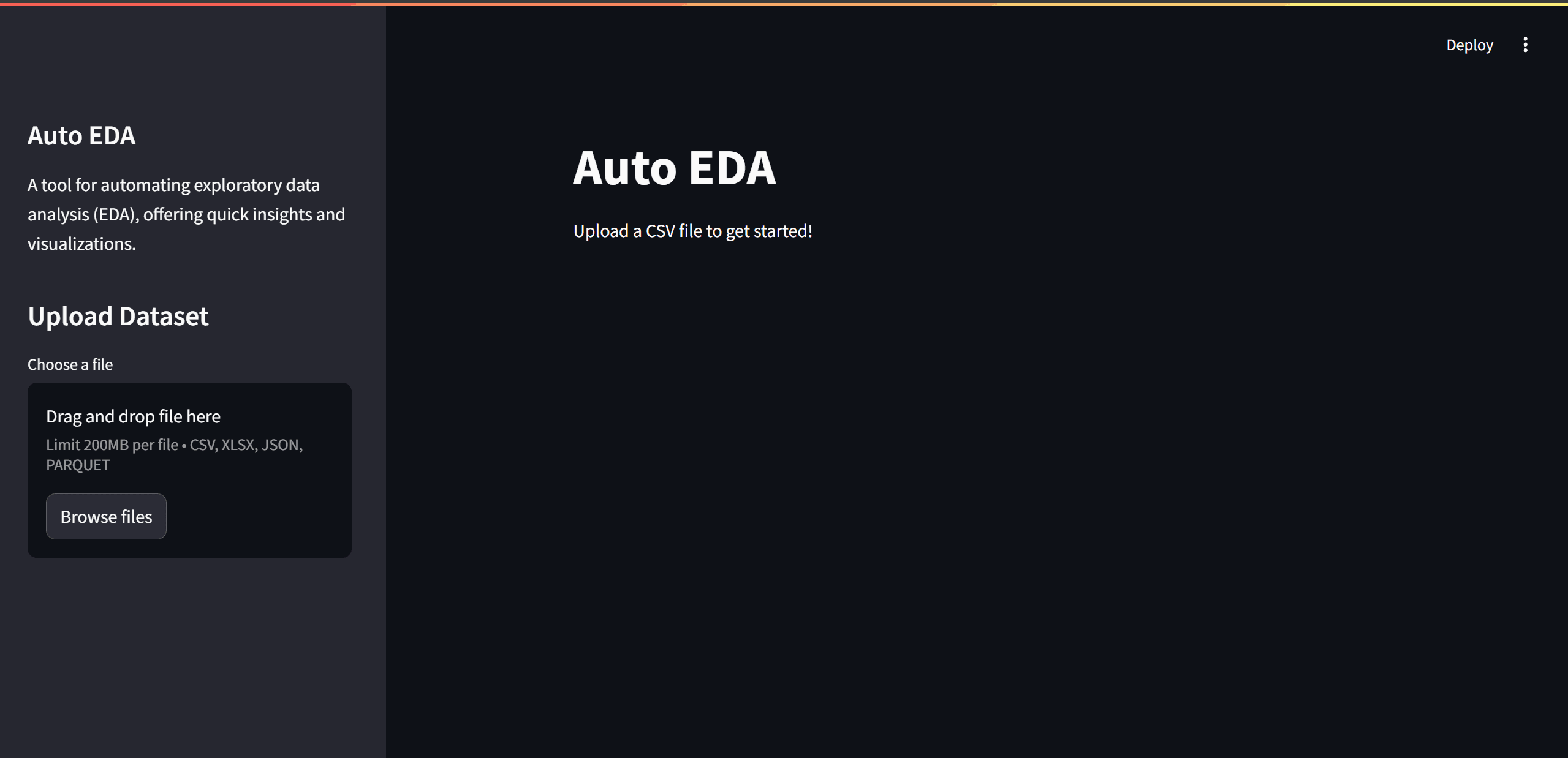 AutoEDA - AI-Powered Exploratory Data Analysis